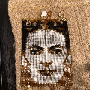 Beaded Face Design Earrings